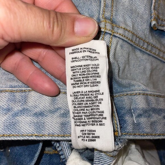 Avec Les Filles Womens Jeans Size 29 High Rise Light Wash Blue Denim Cotton - Picture 9 of 11